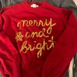 Girls Christmas sweater.